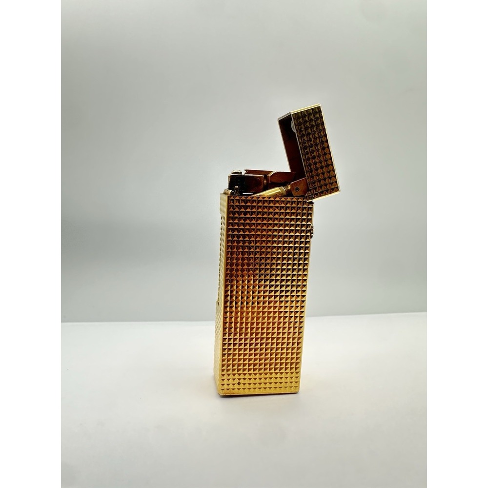 Vintage Dunhill Rollagas Gold Plated Lighter  Made Switzerland